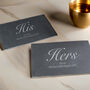 Personalised His And Hers Slate Placemat, thumbnail 4 of 4