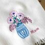 Personalised Cashmere Floral Mother's Day Scarf Gift, thumbnail 2 of 7
