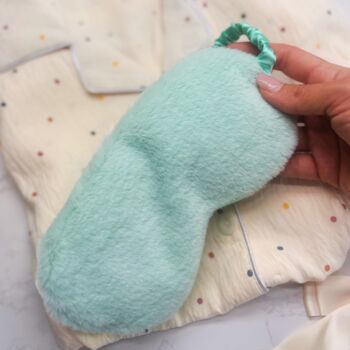 Christmas Pyjama Gift Set – Spotty Pastel Pjs With Eye Mask – Ideal For Her And Teens, 3 of 10