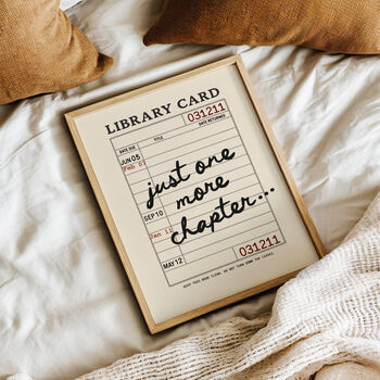 Just One More Chapter Book Print, 2 of 12