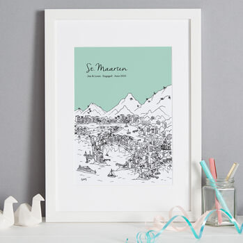 Personalised St Maarten Print, 2 of 10