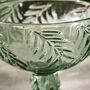 Set Of Four Laurier Green Footed Bowls, thumbnail 4 of 5