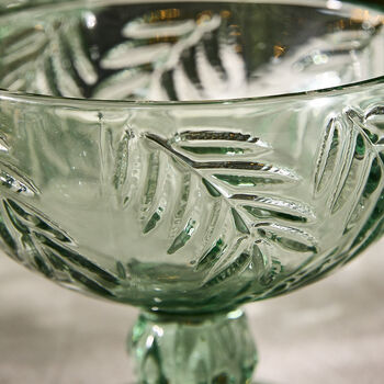 Set Of Four Laurier Green Footed Bowls, 4 of 5