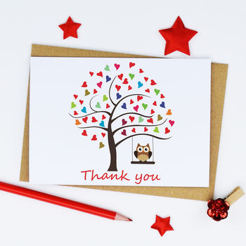 Pack Of Four 'Thank You' Cards, 3 of 5