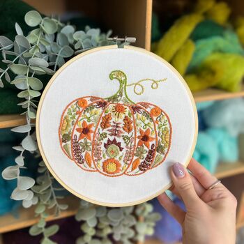 Pumpkin Sampler Embroidery Kit, 4 of 4