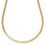 18k Gold Vermeil Plated Cuban Chain Necklace, thumbnail 2 of 5
