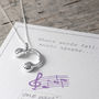 Headphones Sterling Silver Music Lovers Necklace, thumbnail 1 of 11