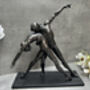 Dancing Couple Lovers Figurine – 37cm Black Ornament, thumbnail 2 of 12