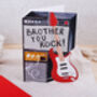 Brother Birthday Card With Rock Music Guitar Design, thumbnail 1 of 4