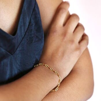 Anchor Chain Bracelet In Gold, 2 of 4