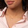 Personalised 9ct Yellow Gold Diamond Heart Padlock Necklace, thumbnail 2 of 10
