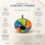 Carnival Swirl Ceramic Drawer Knob, thumbnail 5 of 10