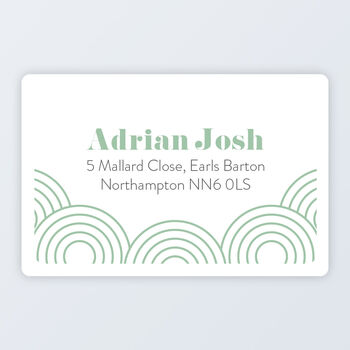 Personalised Address Roll Labels 76x50mm, 9 of 9