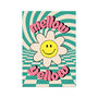 Mellow Yellow Art Print Smiley Poster, thumbnail 4 of 4