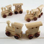 Personalised Coloured Wooden Name Train With Zoo Pack, thumbnail 3 of 7