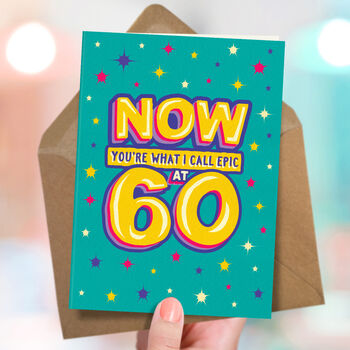 Funny 60th Epic Milestone Birthday Card, 3 of 4