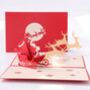 Pop Up 3D Christmas Sleigh Card, thumbnail 1 of 2
