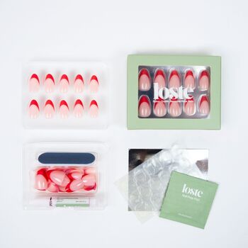 Loste Reusable Press On Nails Gift Set: Maraschino, 5 of 5