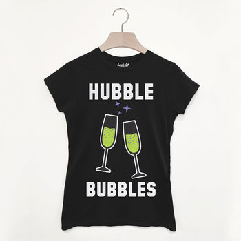 Hubble Bubbles Women’s Halloween Slogan T Shirt, 2 of 2