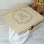 Personalised Floral Child Or Baby Wooden Memory Box, thumbnail 1 of 2