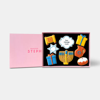 Personalised Hanukkah Iced Cookies Letterbox Friendly Gift, 4 of 10