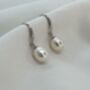 'Liwanag' Radiance Biwa Pearl Drop Earrings, thumbnail 2 of 12