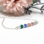 Birthstone Bar Bracelet, Family Jewellery, thumbnail 2 of 4