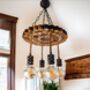 Live Edge Wood Chandelier, thumbnail 5 of 7
