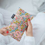 Floral Liberty Cute Personalised Hot Water Bottle, thumbnail 2 of 5