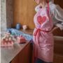 Pink Love Heart Apron, thumbnail 2 of 3