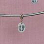 Sterling Silver Footprints Charm, thumbnail 4 of 7