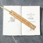 Personalised Gift Oak Bookmark Inspired By Nature, thumbnail 3 of 11