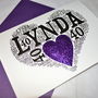 Personalised 40th Birthday Sparkle Card, thumbnail 9 of 11