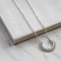 Sterling Silver Marrakech Horseshoe Necklace, thumbnail 7 of 11