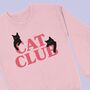 Cat Club Women's Sweatshirt, thumbnail 3 of 4