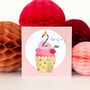 Cupcake 2nd Birthday Card, thumbnail 2 of 5