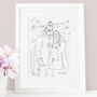 Personalised Hand Drawn Engagement Sketch, thumbnail 3 of 8