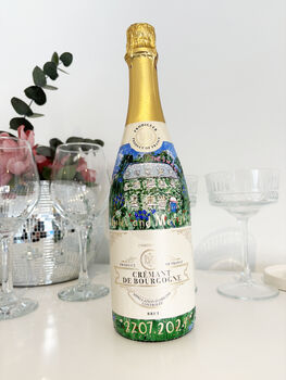 Personalised Hand Painted Wedding Venue Bottle, 7 of 8