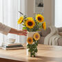 Ceramic 3D Sunflower Vase – Mother’s Day Gift, 21.5cm, thumbnail 3 of 4
