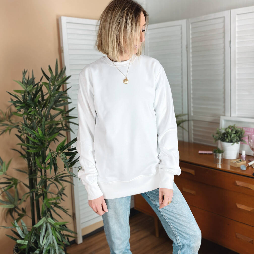 roman numerals jumper personalised