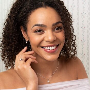 Sterling Silver And Freshwater Pearl Drop Earrings, 3 of 6