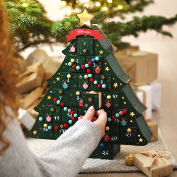 Personalised LED Christmas Tree Advent Calendar, 2 of 7