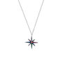Sterling Silver Rainbow Starburst Necklace, thumbnail 2 of 5