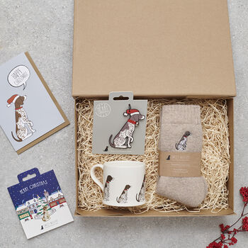 Christmas German Shorthaired Dog Pin Badge, 4 of 12