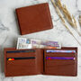 Men's Slim Vintage Tan Leather Wallet, thumbnail 1 of 2