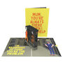 Mum's The Problem 3D Pop Up Jail Mothers Birthday Card, thumbnail 7 of 8