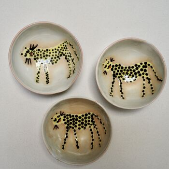 Mini Porcelain Ceramic Leopard Ring Dish, 5 of 5