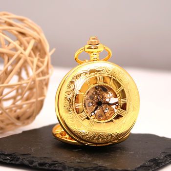 Antique Style Gold Personalised Pocket Watch, 3 of 7