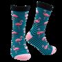 Novelty Fun Socks Size Five To Nine ~ Flamingo, thumbnail 6 of 6