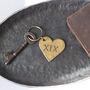 19th Anniversary Bronze Love Heart Keyring, thumbnail 1 of 4